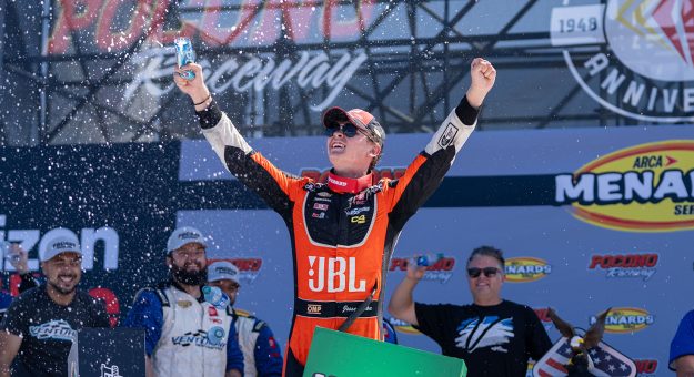 Visit Jesse Love bounces back with dominant win at Pocono Raceway page