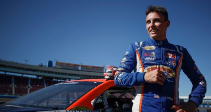 AVONDALE, ARIZONA - NOVEMBER 04: Jake Drew, driver of the #6 Sunrise Racing-Molecule-Group A Ford, reacts after winning the 2022 ARCA Menards Series West championship after the ARCA Menards Series West Desert Diamond Casino West Valley 100 at Phoenix Raceway on November 04, 2022 in Avondale, Arizona. (Photo by Jared C. Tilton/Getty Images) | Getty Images