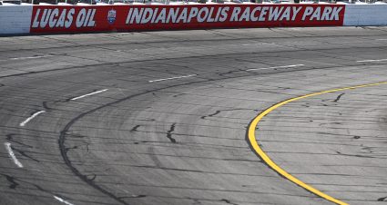 A general view of the track prior to the Reese’s 200 for the ARCA Menards Series at Lucas Oil Indianapolis Raceway Park in Indianapolis, IN on July 29, 2022. (Ben Jackson/ARCA Racing)