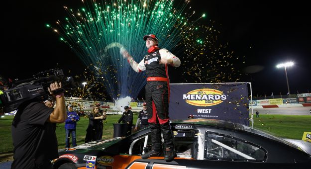 Visit Kaden Honeycutt scores a victory at All American Speedway in his West Series debut page