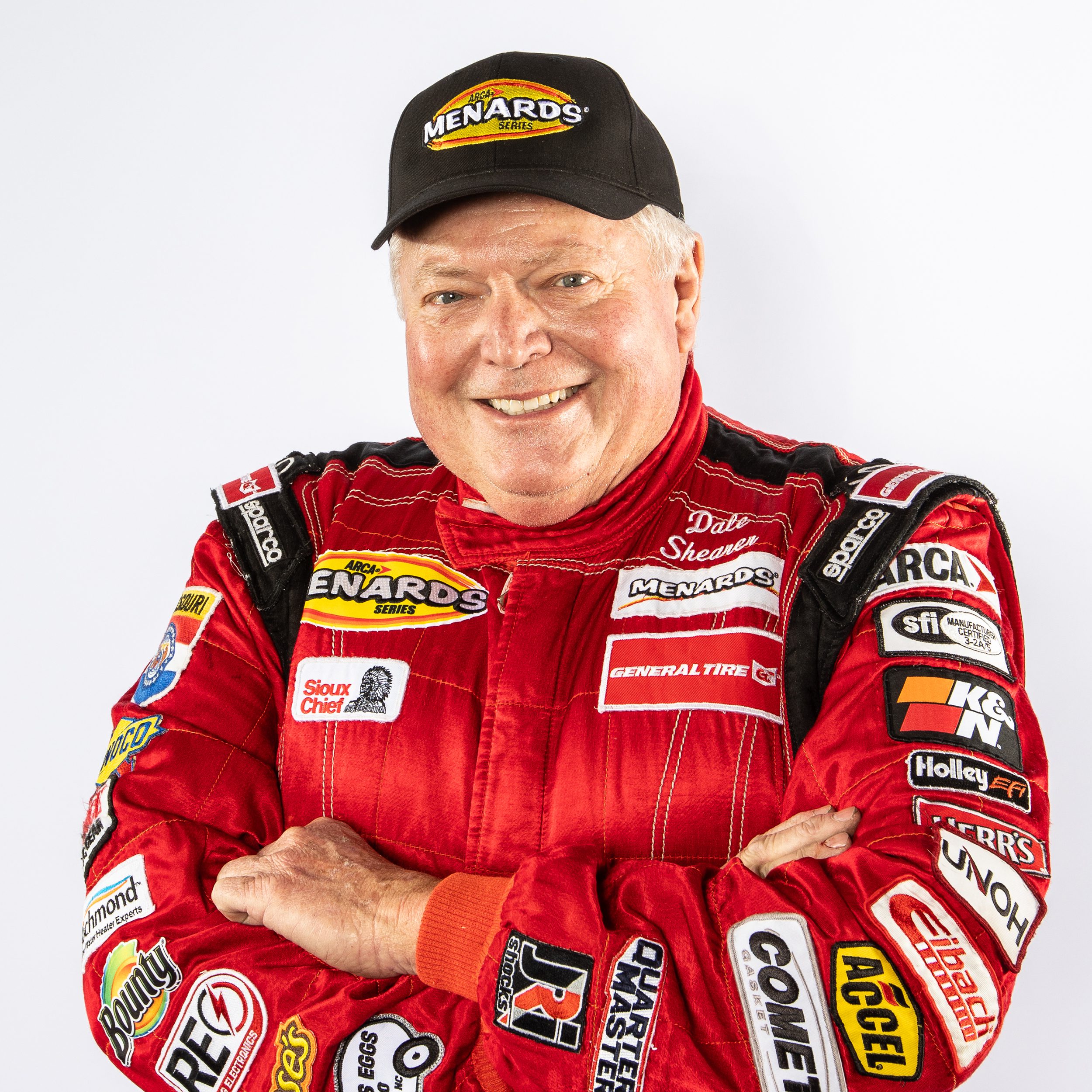 Dale Shearer, driver of the No. 98 Josh’s Eggs Toyota, during ARCA Menards Series Media Day at the Daytona International Speedway on Thursday, February 12th, 2026.  (Ted Malinowski/NASCAR)