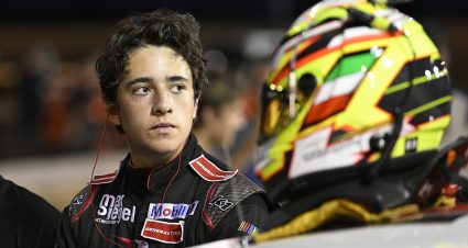 Andres Perez De Lara, driver of the #2 Max Siegel Inc. Chevrolet, during the Southern Illinois 100 for the ARCA Menards Series at the DuQuoin State Fairgrounds in DuQuoin, Illinois on September 3, 2023. (Jeff Le/ARCA Racing)