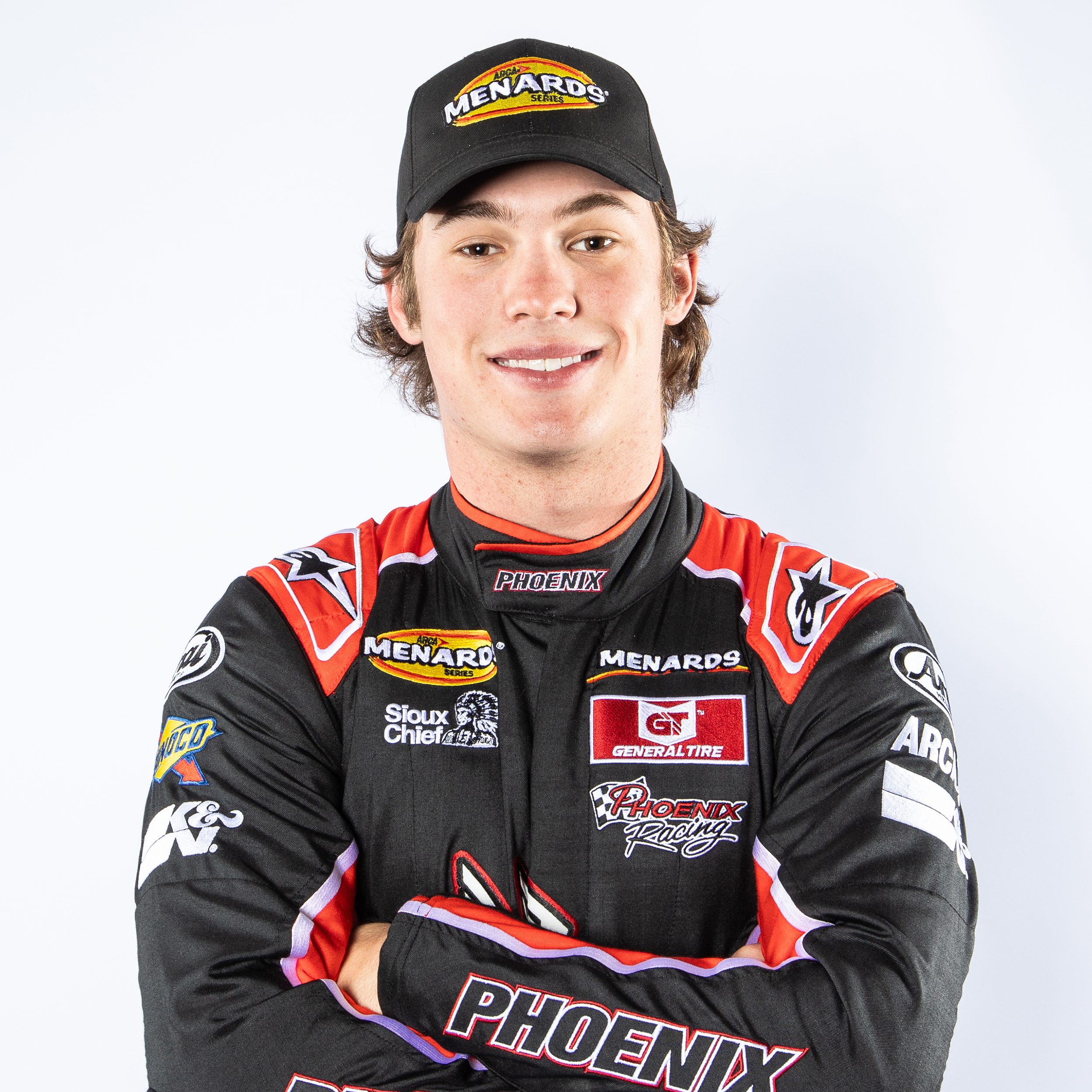 Jake Finch, driver of the No. 15 Phoenix Toyota, during ARCA Menards Series Media Day at the Daytona International Speedway on Thursday, February 12th, 2026.  (Ted Malinowski/NASCAR)