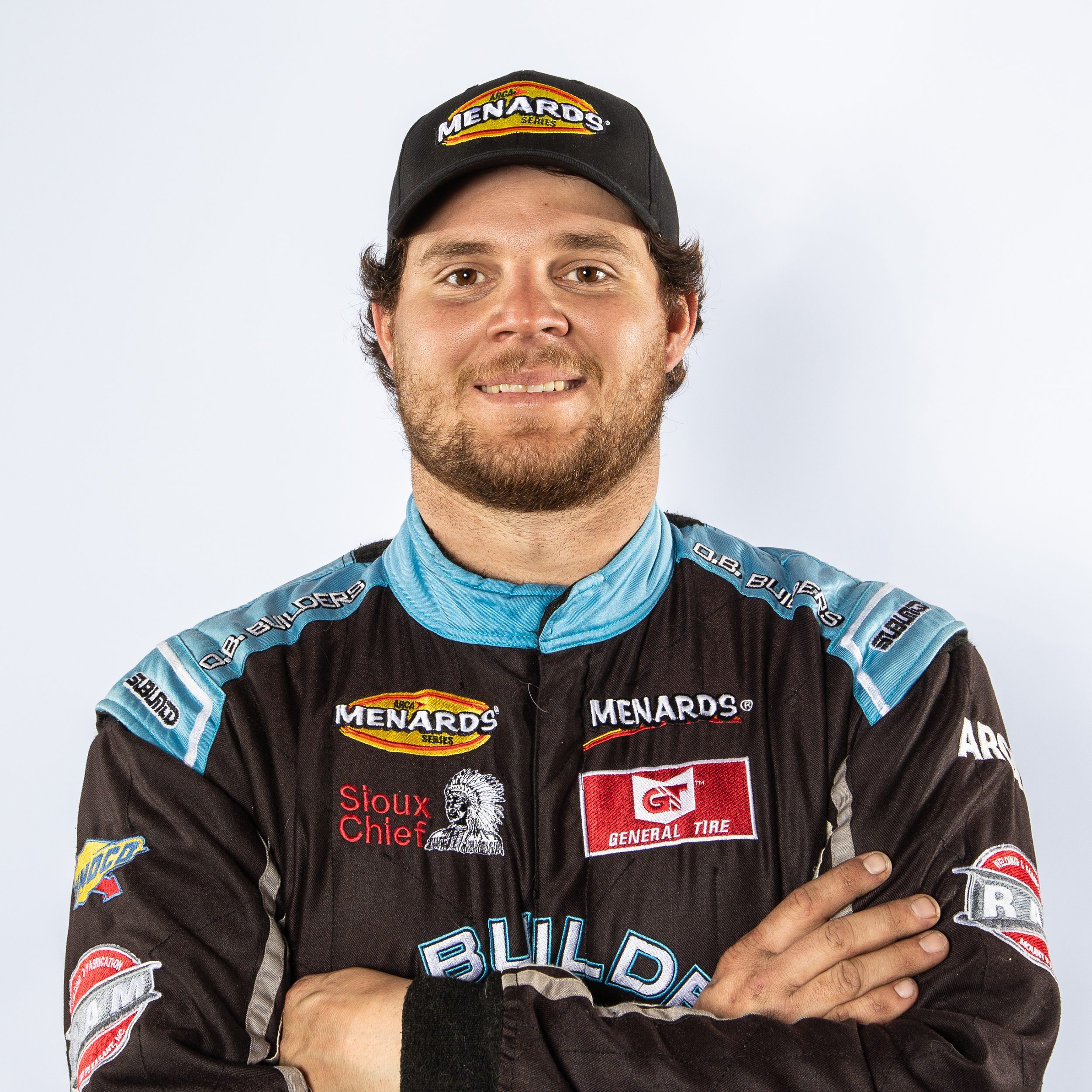 Hunter Deshautelle, driver of the No. 57 OB Builders Inc Chevrolet, during ARCA Menards Series Media Day at the Daytona International Speedway on Thursday, February 12th, 2026.  (Ted Malinowski/NASCAR)