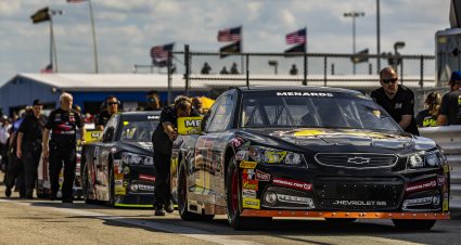 A general view during qualifying before the Menards 200 for the ARCA Menards Series at Daytona International Speedway in Daytona Beach, Florida on February 17, 2023. (Adam Glanzman/NASCAR)
