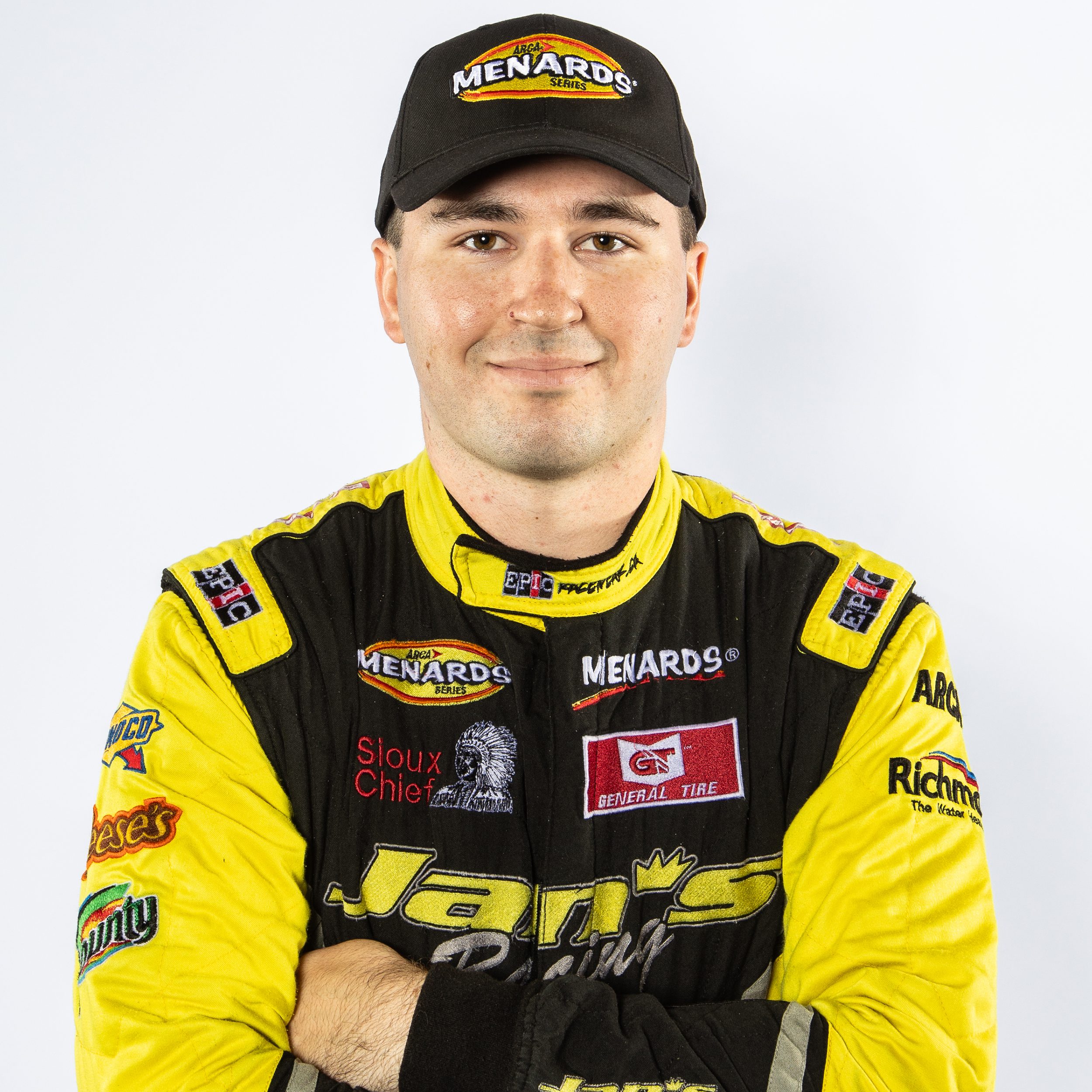 Robbie Kennealy, driver of the No. 41 Jan’s Towing Ford, during ARCA Menards Series Media Day at the Daytona International Speedway on Thursday, February 12th, 2026.  (Ted Malinowski/NASCAR)