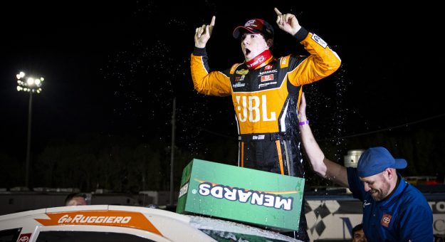 Visit Perfect restart catapults Gio Ruggiero to first ARCA Menards Series East victory at Five Flags Speedway page