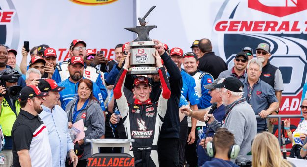 Visit Jake Finch goes flag-to-flag at Talladega for his first ARCA Menards Series victory page