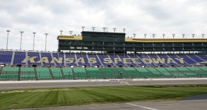 A general view Kansas Speedway in Kansas City, Kansas on September 8, 2023. (Edd Zurga/ARCA Racing)