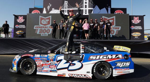 Visit Sam Mayer returns to his ARCA roots, gains both experience and a trophy at Sonoma Raceway page