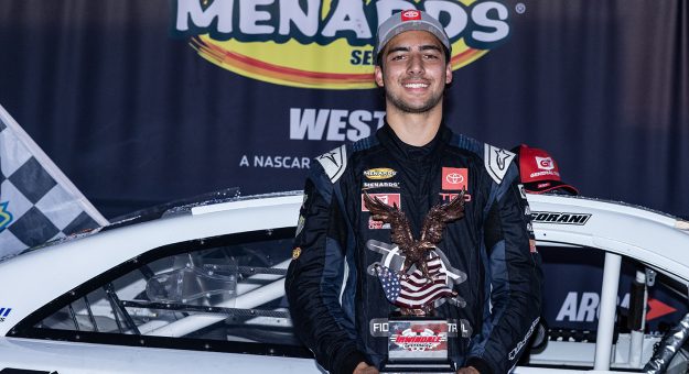 Visit Return to form: Sean Hingorani dominates first leg of Irwindale Speedway doubleheader page