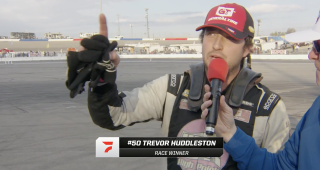 Trevor Huddleston’s Victory Lane interview at Kern