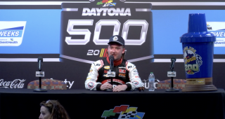 Brenden ‘Butterbean’ Queen’s victory media conference at Daytona