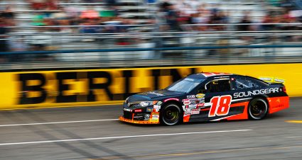 William Sawalich, driver of the #18 Starkey-Soundgear Toyota during the Berlin ARCA 200 for the ARCA Menards Series in Marne, Michigan on June 29, 2024. (Zack Silver/ARCA Racing)