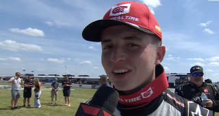 Brent Crews’ Victory Lane interview at Rockingham Speedway