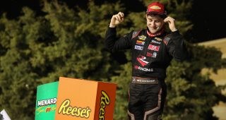 Throwback: Nick Sanchez holds off Ty Gibbs at Kansas to win his first ARCA race
