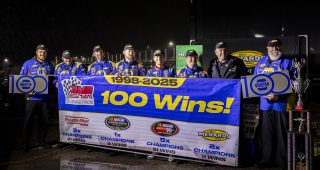 Reese’s Sweet Move of the Race: Jake Bollman gives Bill McAnally his 100th West Series victory