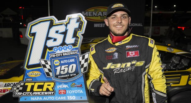Visit Kyle Keller breaks through at Tri-City Raceway for his first West Series victory page
