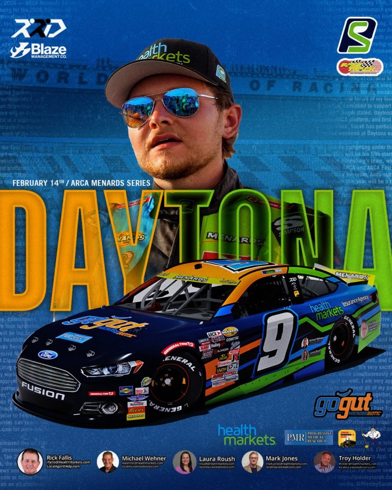 Geoff Presley Racing Presley Sorah to reunite with Fast Track Racing for the ARCA season ...