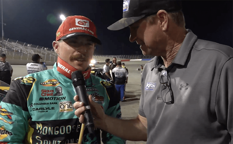 Raceway Interview Mason Massey's Victory Lane interview at Kevin Harvick's Kern Raceway ...