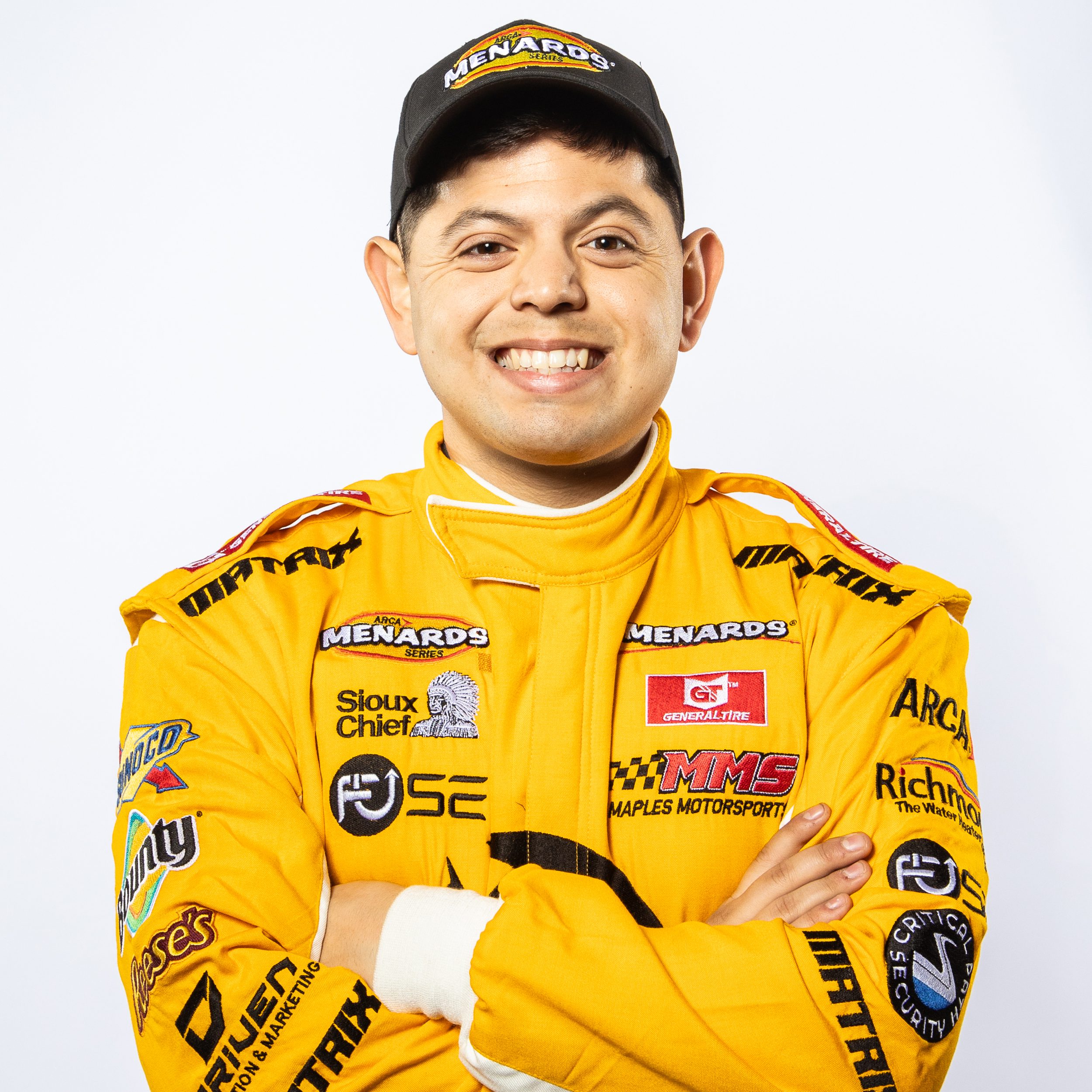 Ryan Vargas, driver of the No. 91 Maples Motorsports Ford, during ARCA Menards Series Media Day at the Daytona International Speedway on Thursday, February 12th, 2026.  (Ted Malinowski/NASCAR)