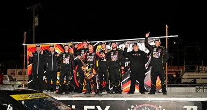 during the Cook Out Music City 150 for the ARCA Menards Series East at Nashville Fairgrounds Speedway in Nashville, Tennessee, on May 2, 2026. (Carly Mackler/ARCA Racing)