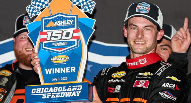 Visit Connor Mosack makes the most of a rare ARCA start with a victory at Chicagoland Speedway page