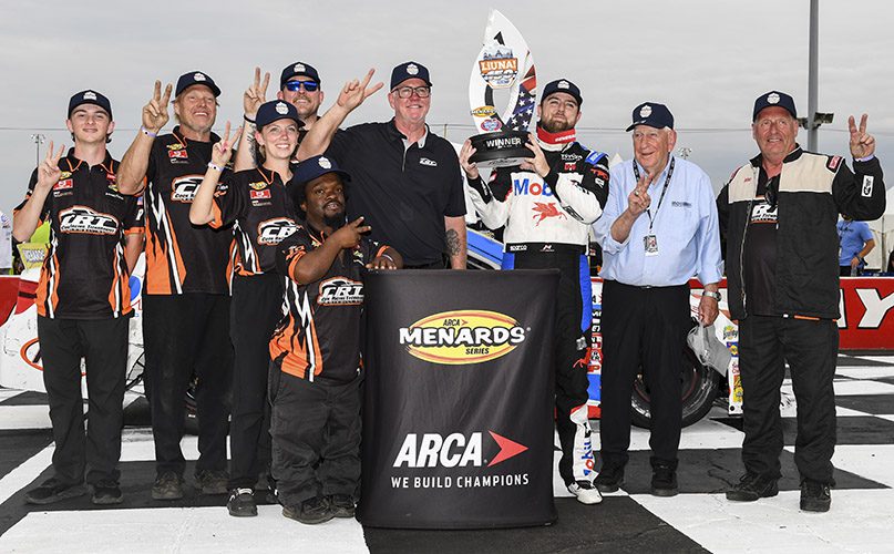 Kaden Honeycutt delivers a perfect drive at IRP for his second ARCA Menards Seri...