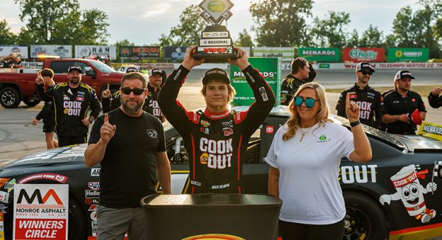 Visit Max Reaves survives late restart at Flat Rock, earns second East Series victory of 2026 page