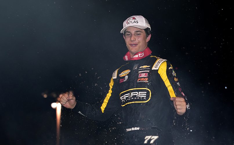 Tristan McKee powers to victory at Madison for his third ARCA Menards Series win...