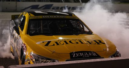 during the Atlas 200 for the ARCA Menards Series at Madison International Speedway in Oregon, Wisconsin on August 28, 2026. (Aaron Gash/NASCAR)