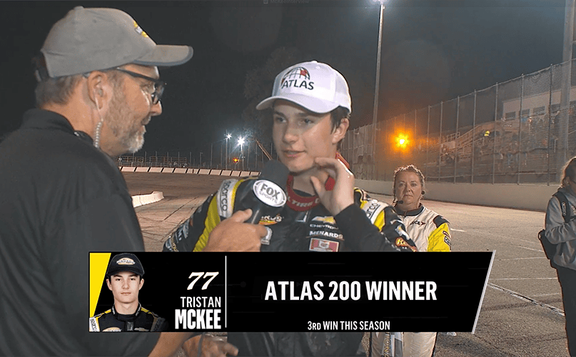 Tristan McKee's Victory Lane interview at Madison